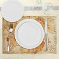 thumbnail image 3 of Ambesonne Cream Place Mats Set of 4, Grunge Map, Standard Size, Cream, 3 of 6