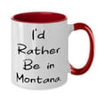 thumbnail image 2 of Best Montana, I'd Rather Be in Montana, Holiday Two Tone 11oz Mug For Montana, 2 of 2