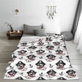 thumbnail image 5 of Pofeuu Pirate Puppy Print Ultra-Soft Micro Fleece Blanket,for Bed Or Sofa,All Season Throw Blankets Flannel Blanket-50"x40", 5 of 7
