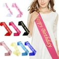 thumbnail image 3 of SEARCHI Happy Birthday Sash and Shoulder Strap - Soft Cloth Ink Printing Sash - Birthday Party Etiquette Belt Party Favors Supplies and Decorations, 3 of 6