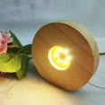thumbnail image 3 of YAOMOBB Light Base Minimalistic Figure Display Stand USB Port Illuminated Oak Lamp Base for Wide Application, 3 of 6