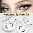 thumbnail image 2 of Magnetic Eyelashes 1 Pair Reusable Magnetic Eyelashes with App licator, No Adhesive Required, Natural-Looking Eyelashes, Eyelash Curler Set, Easy to Wear and Remove, 2 of 7
