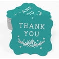 thumbnail image 2 of Inkdotpot Pack Of 100 Real Silver Foil Bracket Shape Paper Tags Thank You Bridal Shower Favor Hang Tags, 2 of 7