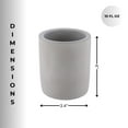 thumbnail image 4 of Evideco French Home Goods Cement Tumbler Only Chic Mid-Century Modern Toothbrush Holders, 4 of 7