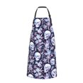 thumbnail image 2 of Naloa Skull flower crystal Apron Kitchen Aprons with Pockets for Women Men Chef, 2 of 8