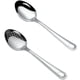 thumbnail image 1 of cucharas ranuradas de mango largo, utensilio portátil con ranuras, cuchara para servir de acero inoxidable, suministro para buffet, 1 of 6