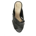 thumbnail image 6 of Vince Camuto Clarstie Black High Heel Open Toe Slip-On Dress Sandals Mules (Black Mestico, 8), 6 of 6