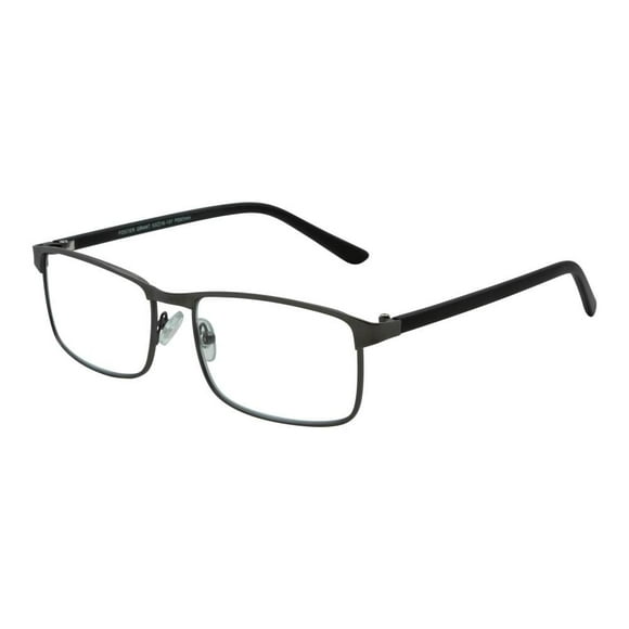 Lentes de lectura EZ Readers hombre modelo forma cuadrada color gris, dioptria 2.5