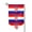 Sharp Corner, variant on Garden Flag Croatian Flag Double Sided Small Yard Holiday Garden Flag for Outside Decor 12.5x18 Inch Square