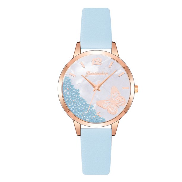Juxiaosho Reloj de moda para mujer Reloj de acero inoxidable Vestido casual Muñeca Cristal Wmkox8yii gfajkfgbkjabf589