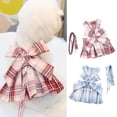 thumbnail image 2 of JK Style Dog Dress Leash - Bowknot Decor - Comfortable Soft Safe - Protect Skin - Chest Strap Bow Tie Clothes, 2 of 8