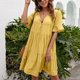 thumbnail image 1 of Vestido Suelto NikouMX Cuello en V Media Manga Uso Conveniente Talla S M L XL, 1 of 6