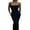 Noir, variante sur xiaxaixu Robe Longue Moulante Aguichant pour Femme, Cami, Été, Sans Manches, à Bretelles Spaghetti, Longues Robes, Décolleté, Robe de Soirée/Boîte de Nuit (Noir, Moyen)