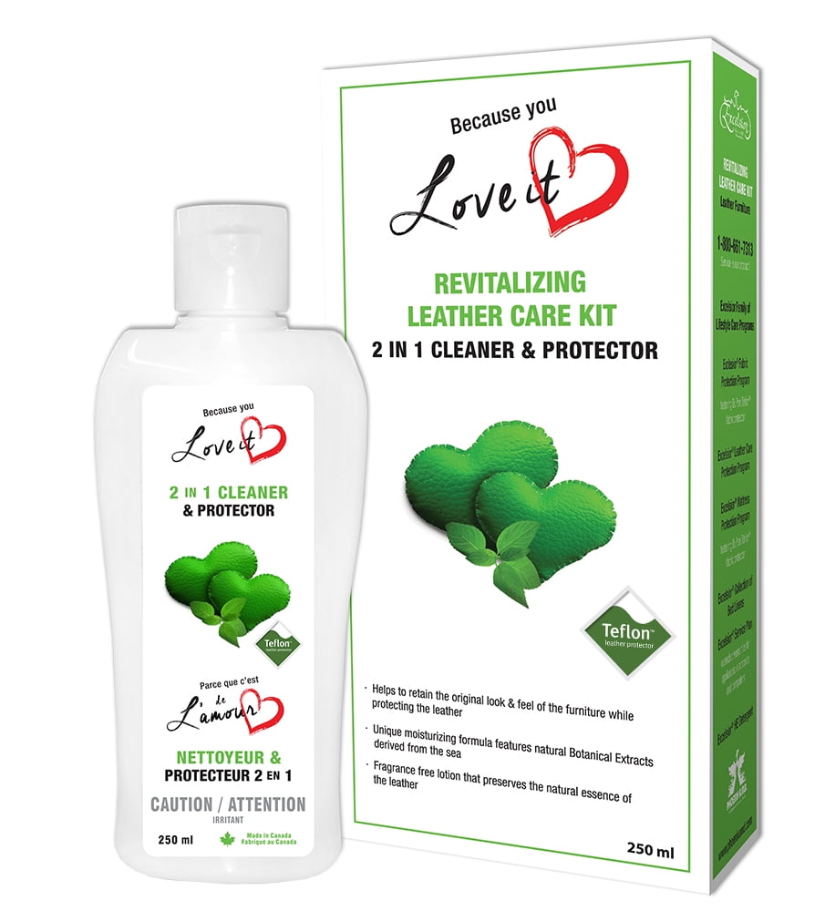 Excelsior Leather Care Kit Revitalizing 2 in 1 Cleaner and Protector