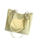 thumbnail image 3 of Bolso de mano de cuero amarillo con estampado de letras para mujer, bolso de hombro con patrón de corazón, resistente al agua y de gran capacidad, 3 of 8