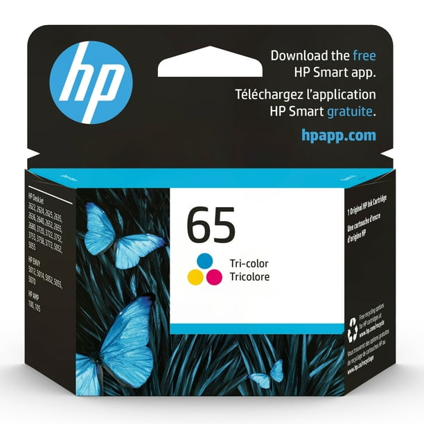 bende teugels groep HP 65 Tri-color Original Ink Cartridge (N9K01AN) - Walmart.com