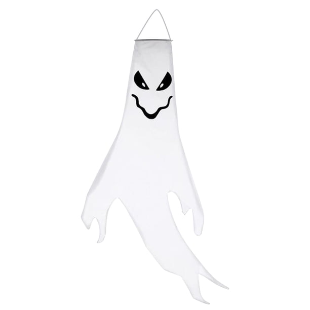 Colgante de fantasma de cadena de luz LED con impresión decorativa de Halloween Wmkox8yii fhajkh1519
