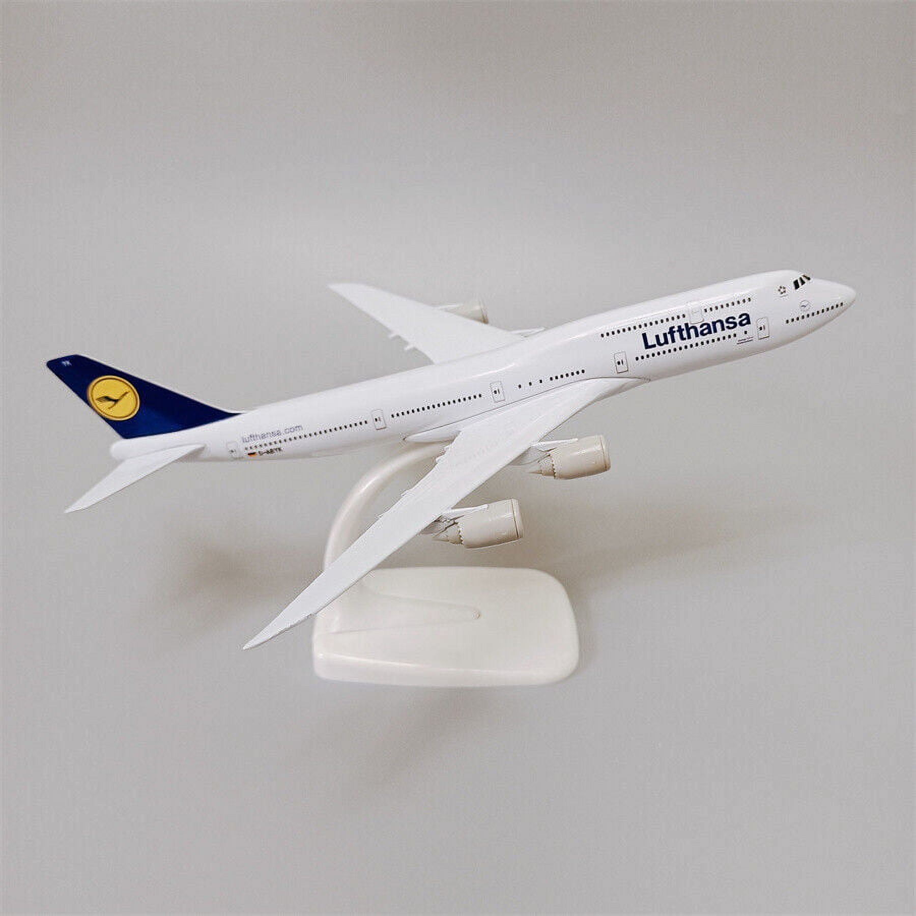 20cm German Lufthansa Boeing B747-8 Airlines Diecast Airplane Model Plane Alloy