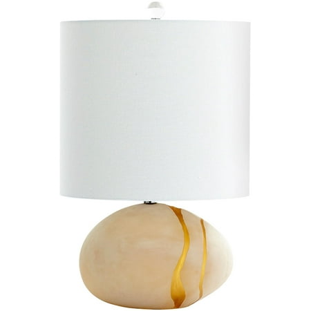 Table Lamp Cyan Design Tiber 2 Light Large Amber Fabric Shade Departments