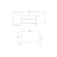 thumbnail image 2 of Mesa DE Centro Rectangular kadabrah Estilo Moderna Estructura Acero, 2 of 2