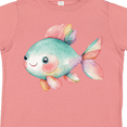 thumbnail image 4 of Inktastic Cute Rainbow Fish Boys or Girls Toddler T-Shirt, 4 of 5
