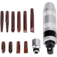 thumbnail image 3 of Justech Driver Set, 12PCs 1/2" Square & Hex Impact Driver Bits, Heavy Duty, Chrome Vanadium Steel, for Screws, 3 of 5