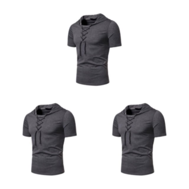 Sudadera Lisa Sonducket Manga Corta Gris Oscuro XXL