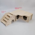 thumbnail image 4 of Laberinto de madera para varios dormitorios con forma de hámster, juguete paisajístico, casa de escape con forma de oso dorado, 4 of 4