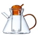 thumbnail image 1 of Kearding Tetera de vidrio de 500ml, tetera para bebidas con infusor extraíble, resistente al calor, Manual, tetera de infusión familiar, lavable para el Teteras Sin Copa Kearding HA063069-02B, 1 of 6