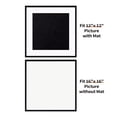 thumbnail image 4 of 16x16 Black Plastic Frame with Plastic Cover, Display Pictures 12x12 with Mat or 16x16 Without Mat, 1 Pack 16 by 16 Frame for Wall Hanging, 4 of 5