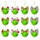 thumbnail image 2 of Adornos Navideños Peludos para Árbol, Verdes, Colgantes, 6 Cm, 2 of 7