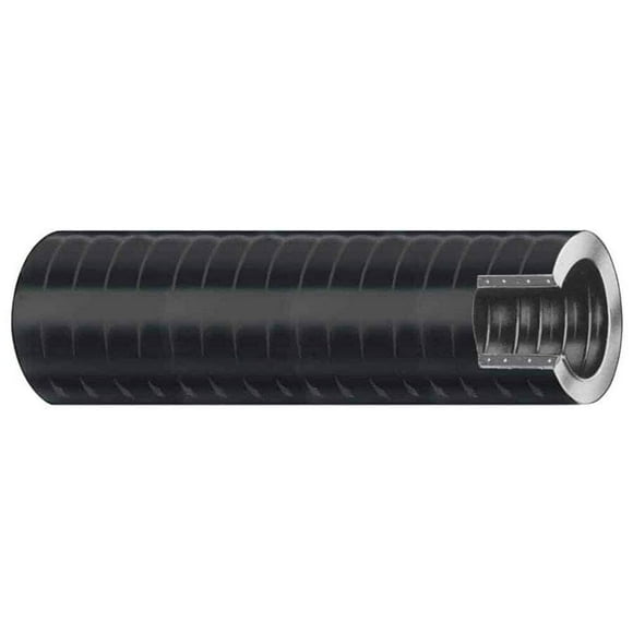Manguera de achique Trident Marine, 3,8 cm x 15,2 m, PVC helicoidal, negra