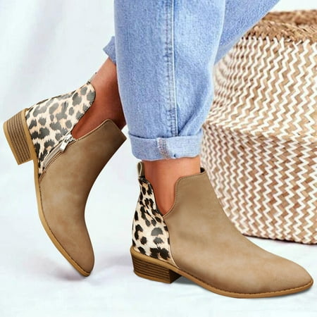 

Gubotare Work Boots Women s Anaya Bootie Rr Durable Comfortable Waterproof Chelsea Leather Boots Khaki 8.5