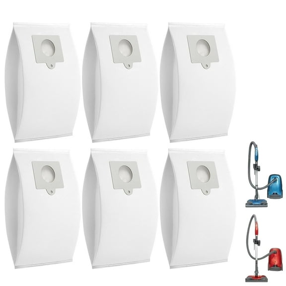 6 Pack 53292 Type Q/C Canister Vacuum Bags Compatible with Kenmore 200 Series 81214 BC3002 & 400 Series 81414 BC2005 BC3005 & 700 Series 81714 (White)
