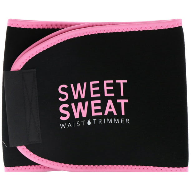 Sports Research Sweet Sweat Waist Trimmer, Medium, Black & Pink, 1 Belt ...
