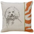 thumbnail image 1 of 123 Creations CS001P-GY Coussin Imprimé - Bichon, 1 of 1