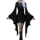 thumbnail image 1 of De Vestido de disfraz gótico de Halloween para mujer con mangas de murciélago, traje de fiesta espeluznante, negro, talla única, 1 of 4