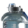thumbnail image 2 of Botella de agua de gran capacidad Taza transparente con diseño de marcador de tiempo (gris), 2 of 4