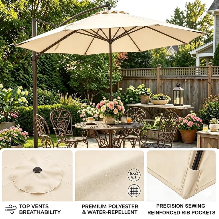 5-6foot patio umbrellas with base 9-Foot Outdoor Patio Umbrella -Hexagonal Basic Push-Tilt
