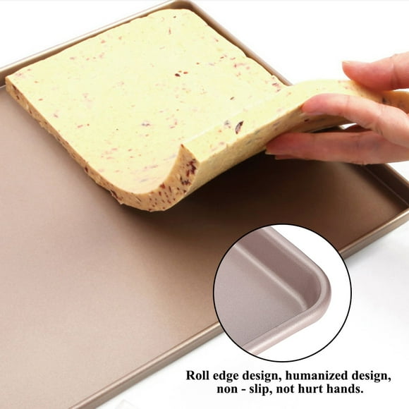 Baking Sheet Pan, Baking Cake Mould Nonstick Square Baking Sheet, Nougat Cake Pan for Home Kitchen 15in wk9121