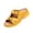 Yellow, variant on Womens Orthopedic Sandals Dressy Summer Comfortable Slides with Arch Support Casual Non Slip Platform Lightweight Wedge Shoes Open Toe Walking Beach Slippers Breathable Adjustable