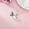 thumbnail image 3 of LONAGO Heart Locket Necklace Heart Shape Photo Cross Locket Necklace Gift for Women, 3 of 10
