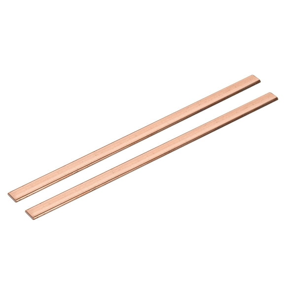 Uxcell 2Pack 2Pack Copper Flat Bar, 1/16" Thickness x 3/8" Width x 8" Length Copper Bar Stock