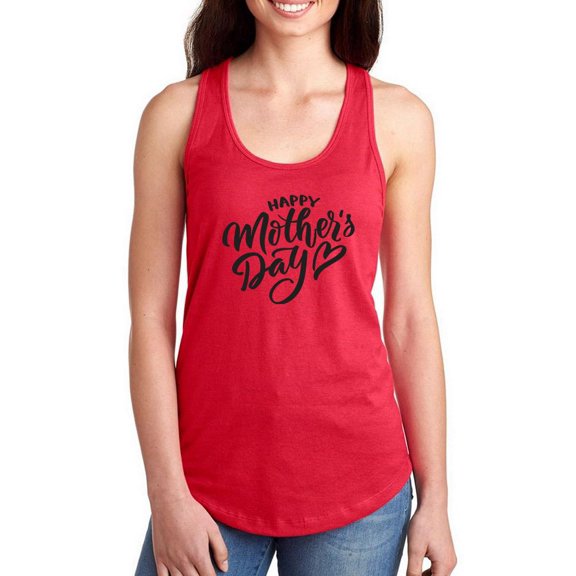 Mother's Day Heart  Racerback Tank Women -Image by Shutterstock, Female x-Small