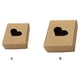 thumbnail image 4 of Caja de regalo de papel Kraft con ventana de corazón de estilo romántico, caja de dulces para galletas y banquetes de fiesta, cajas de regalo, Almacenamiento y organización del hogar 65x65x30mm Advancent HA067599-02B, 4 of 6