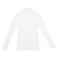 thumbnail image 4 of RMGVDSD Women's Turtleneck Long Sleeve Sweaters Autumn Winter Casual Basic Thermal Underwear Tops Solid Color Sweater Cute Soft Knit Tops /White, 4 of 9