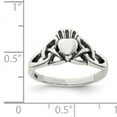 thumbnail image 2 of 925 Sterling Silver Antiqued Claddagh Ring, 2 of 2