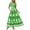 Floral Green White, variant on PRETTYGARDEN Womens Summer Casual V Neck Boho Maxi Dress Flowy Aline Bell Sleeve Tiered Floral Dresses with Pocket