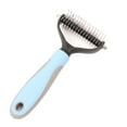 thumbnail image 2 of Pet Dematting Comb, Stainless Steel And PP Practical Double Sided Pet Grooming Brush Quick Deshedding  For Pet Hospital For Home For Medium And Large Dog, 2 of 8