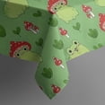thumbnail image 5 of Red Mushroom Frog Green Pattern Square Tablecloth,Waterproof Square Table Cover,Wipeable Spillproof Washable Table Cover for Home Kitchen Party Decor 42"X42"(107x107cm), 5 of 6